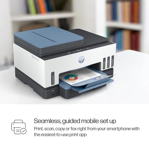 HP Smart Tank 7602 Wireless All-in-One Ink Tank Printer with 2 years of ink included,Print, scan, copy, fax, Best-for-home, Refillable ink tank (28B98A)