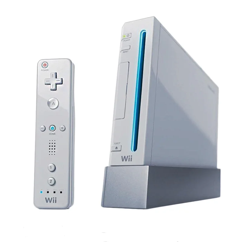 Immerse Yourself in Gaming Wii Console White With Wii Remote Controller, Wireless Gamepad, Silicone Case White & Black HDMI Cable BOLT AXTION Bundle Like New