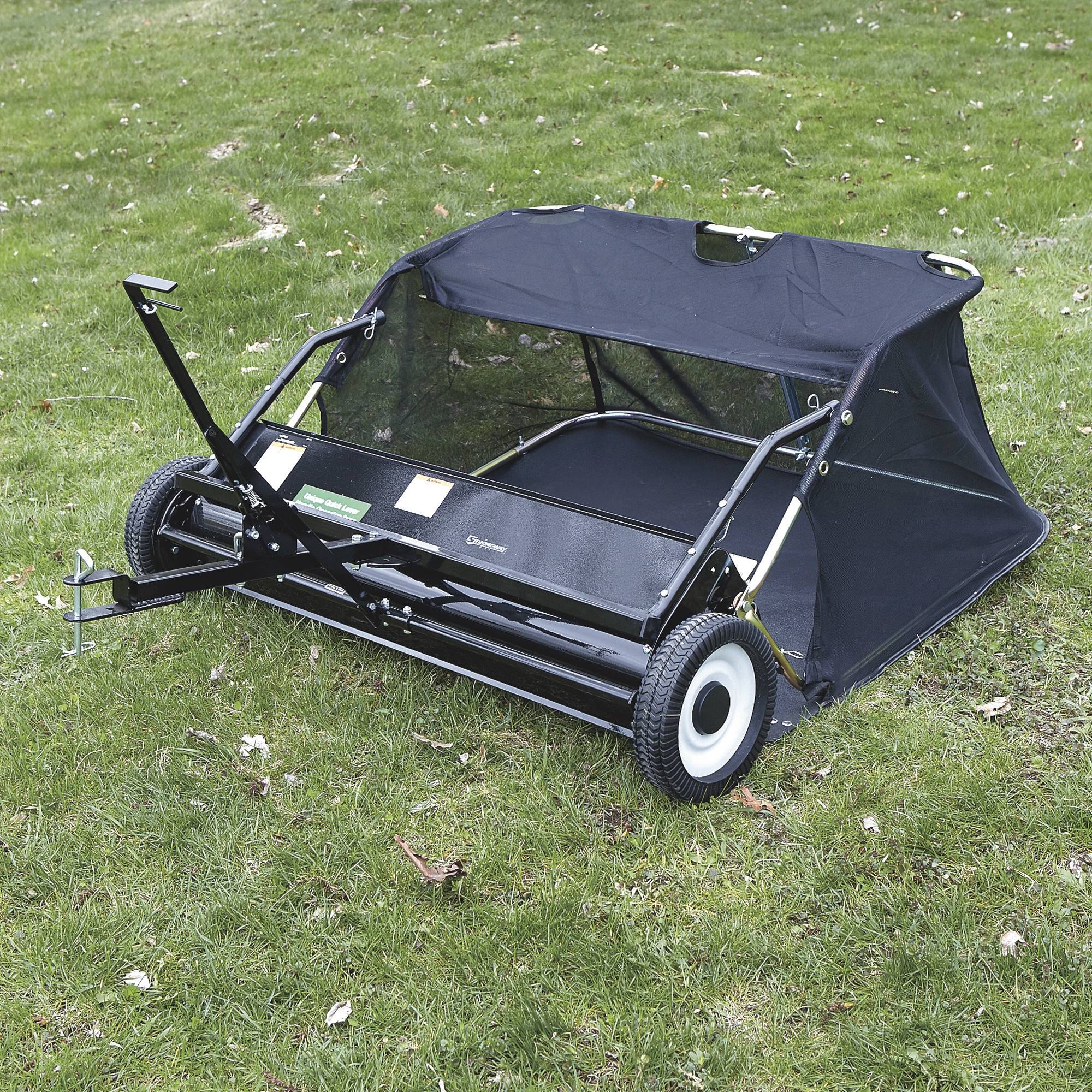 Strongway 49172 42 inch Lawn Sweeper - 13 Cu. ft. Capacity