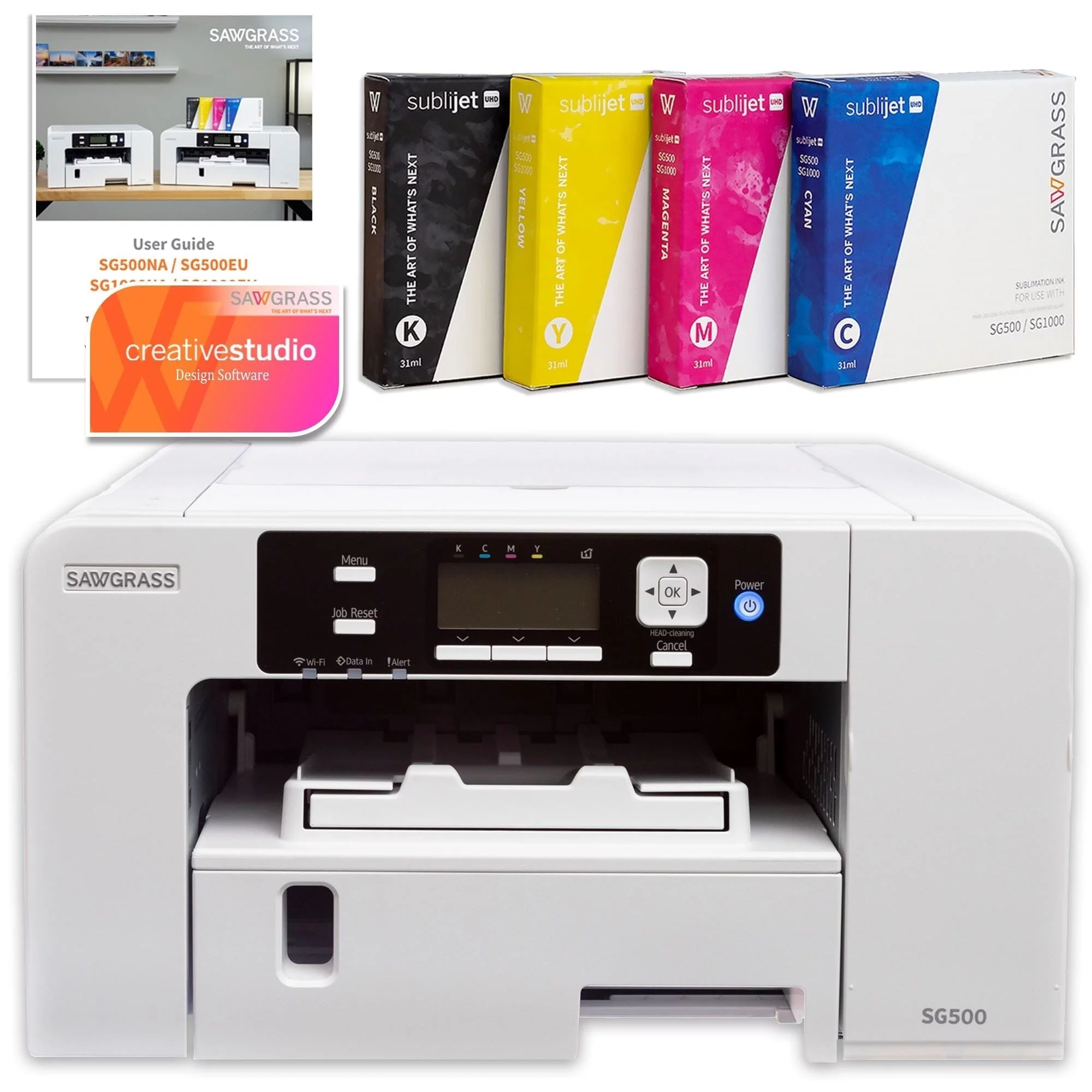 Sawgrass UHD SG500 Sublimation Printer Deluxe 450 Sheet Starter Bundle