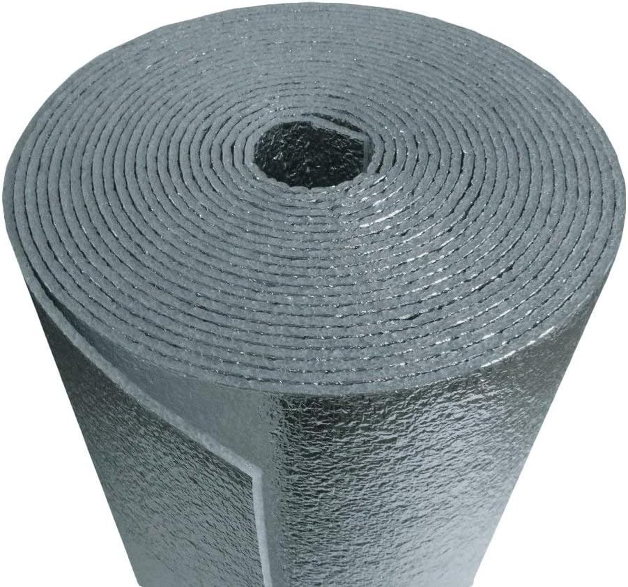 Super Shield EZ Cool Car Van Truck RV SUV Vehicle Insulation 4' x 25' Roll 100 Sqft 25ft Tape Kit: Sound Noise Dampening Deadener Heat Barrier Mat Automotive Thermal Insulation Kit (Made in USA) (1)