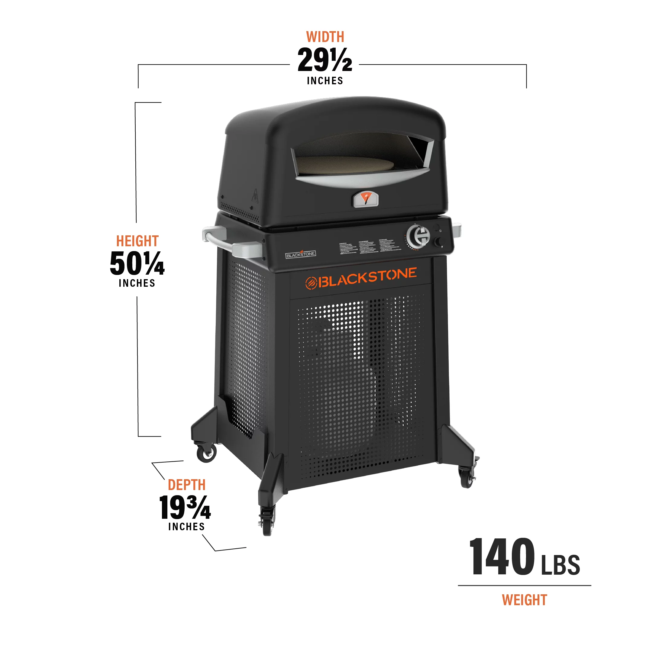 Blackstone Propane Outdoor Pizza Oven with Stand and Pizza Peel