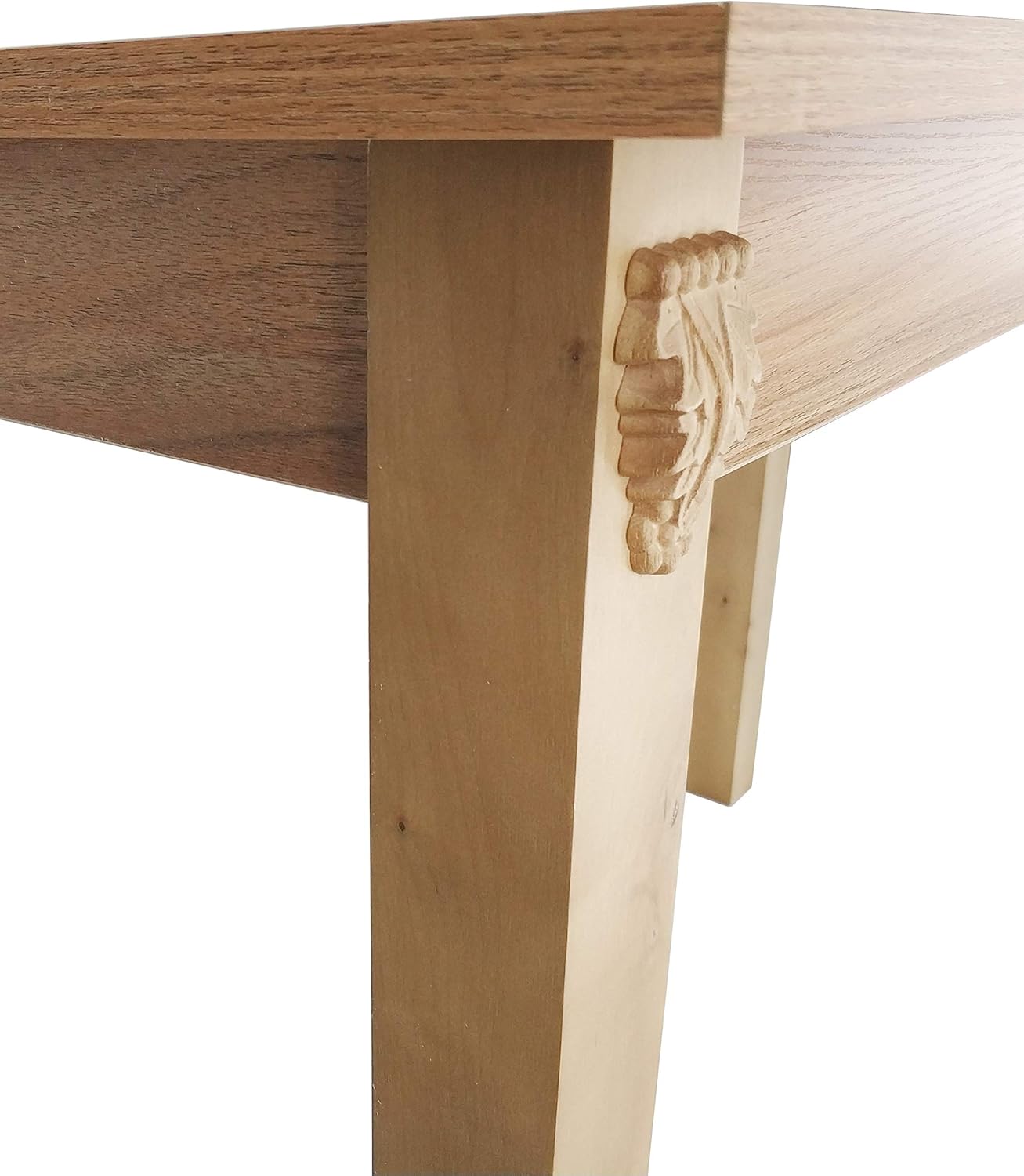 FixtureDisplays HOLYS 45" L x 28" D x 29" H Church Holy Communion Table Christian Wood Table Breakfast Writing Desk in Remembrance of Me 11462-PLAIN-NPF