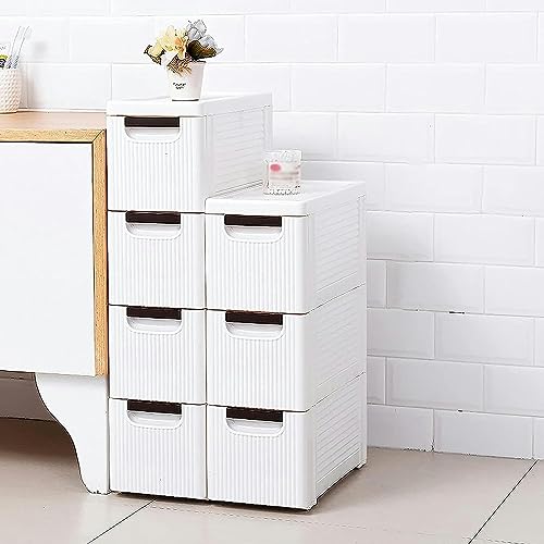 Bathroom Thin Floor Cabinet with Drawer, Toilet Side Storage Shelf, Freestanding Bathroom Storage Organizer for Bedroom, Hallway