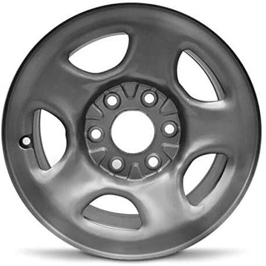 New 16x6.5 inch Wheel for Chevy Silverado 1500 (99-05) Silver Painted Steel Rim