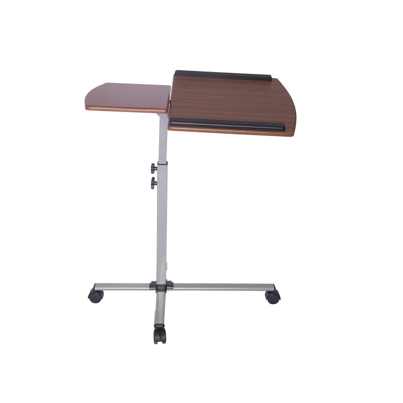 Techni Mobili Adjustable Laptop Cart Mahogany