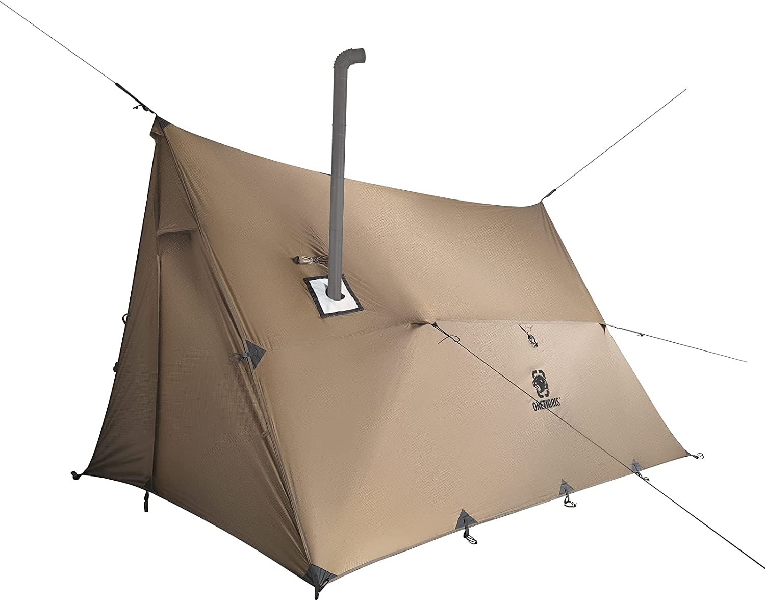 NANYUN ROCDOMUS Hammock Hot Tent with Stove Jack, Versatile Lightweight Waterproof Camping Tarp with Zippered Tent Bag, PU3000mm 4 Season Tent for Stove
