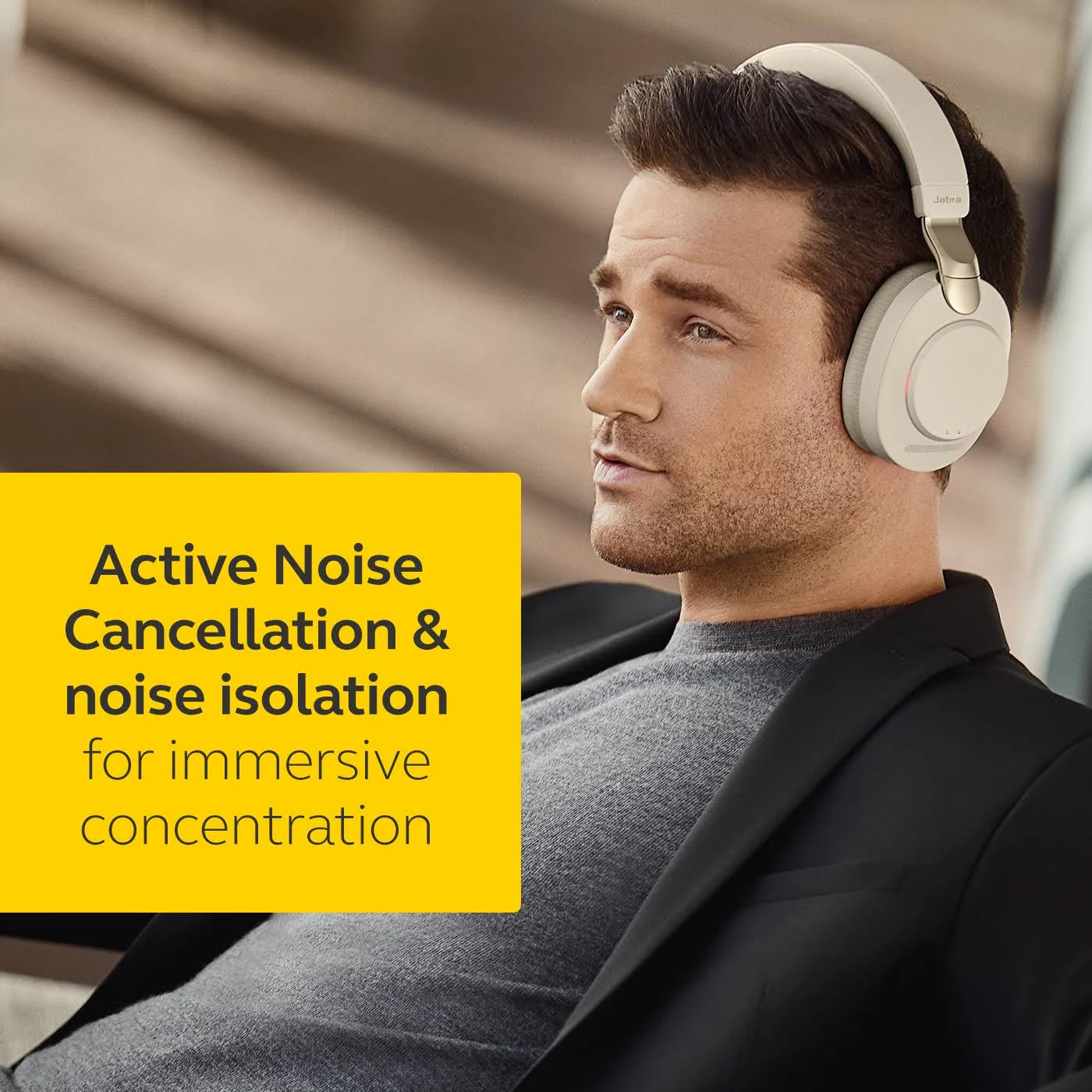 Jabra Evolve2 85 Headset - UC Stereo - Beige