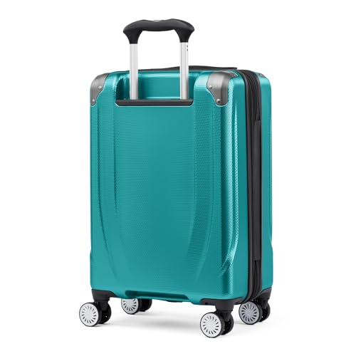 Travelpro Pathways 3 Hardside Expandable Luggage, 8 Spinner Wheels, Lightweight Hard Shell Suitcase, Carry On 21 Inch, Black Knight