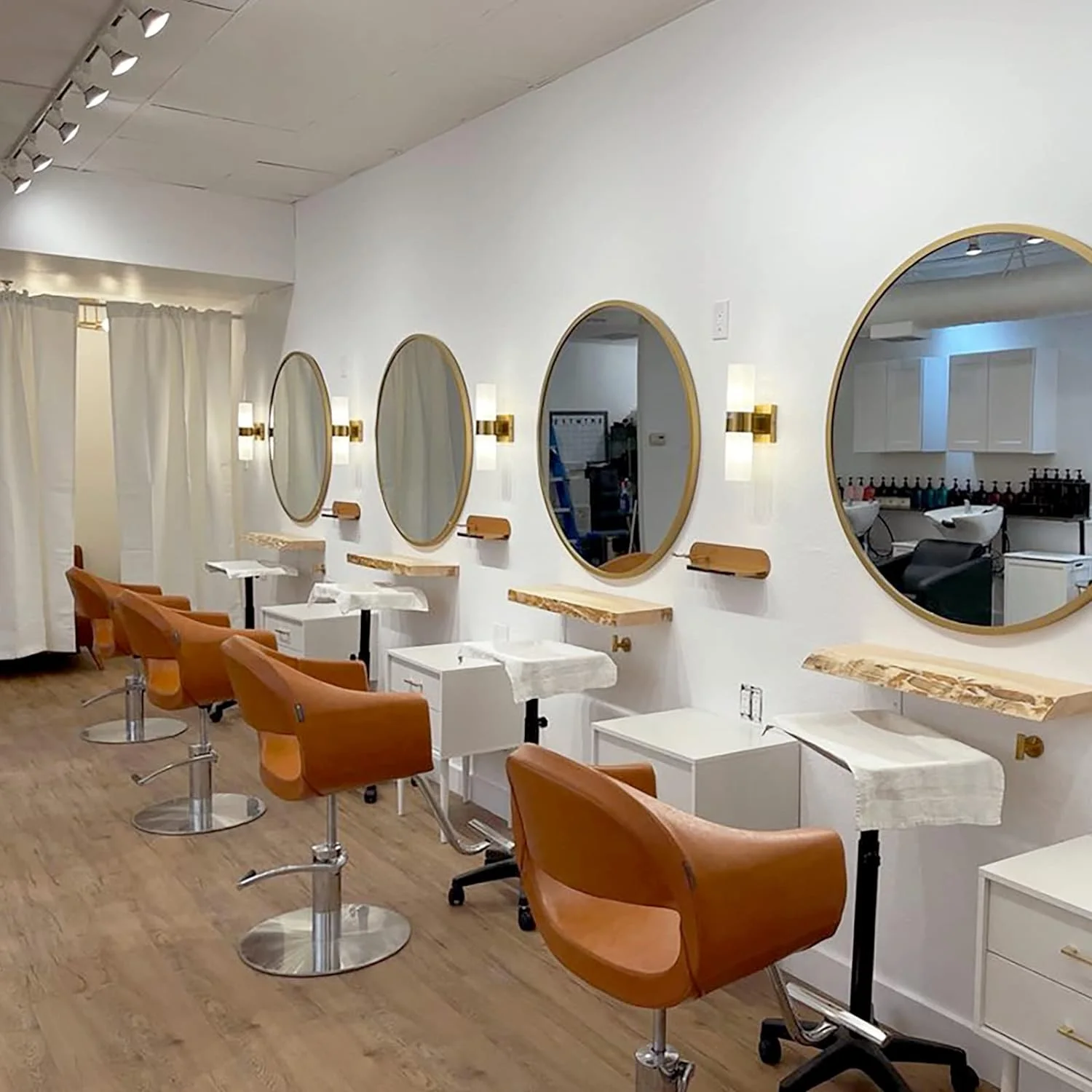 Salon Styling Chair Milla Camel Brown, Beauty Salon Barbershop Hair Studio Professional Furniture And Equipment