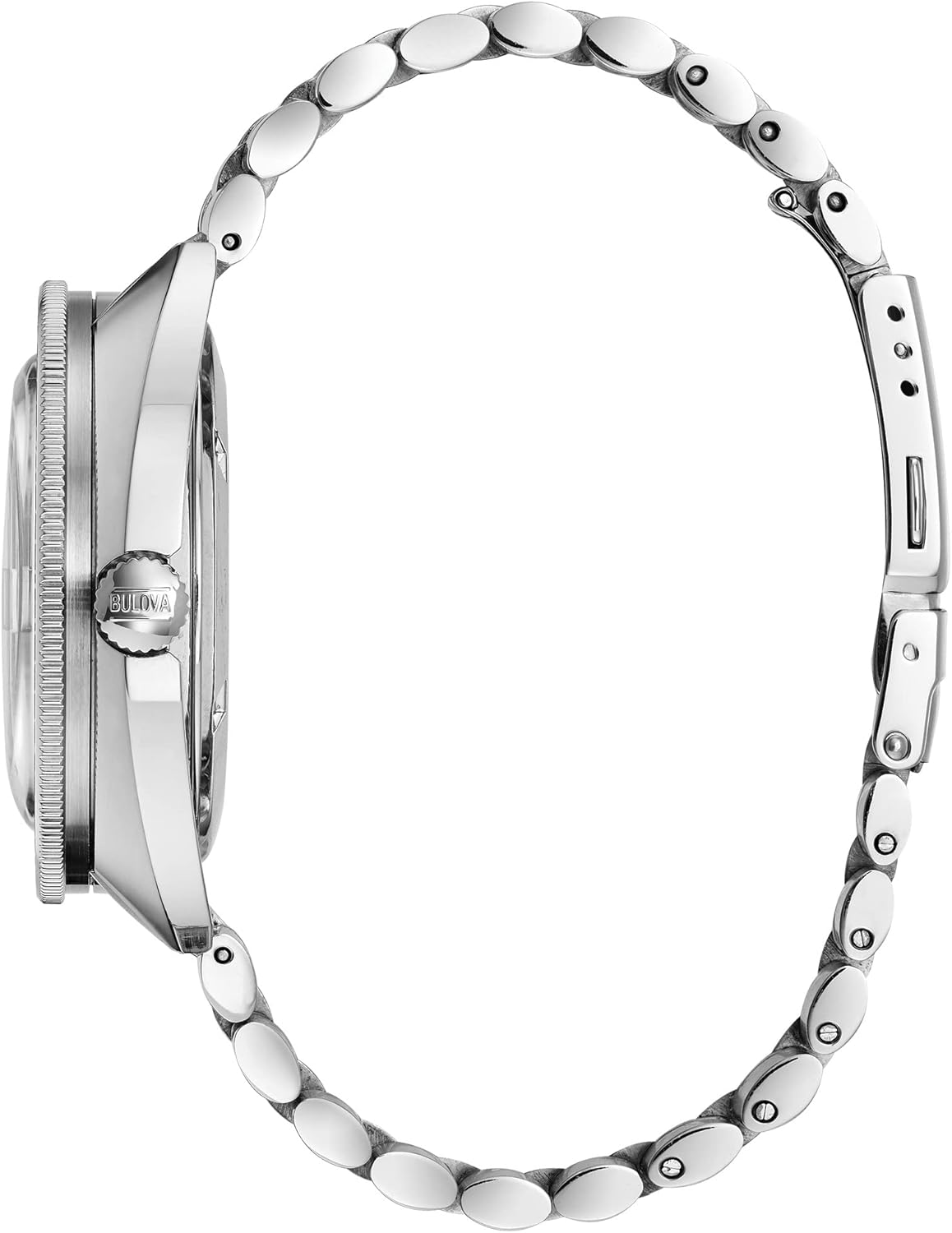 Bulova Men's Oceanographer Stainless Steel 3-Hand Automatic Watch, Green Dial Style: 96B322