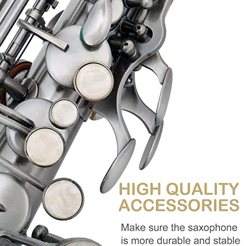 Ktaxon Alto Saxophone Drop E Flat Brass Sax Beginner Sax Full Kit with Mouthpiece, Carrying Case, Gloves, Cleaning Cloth Bar, Detachable Strap, Shoulder Strap, Reed