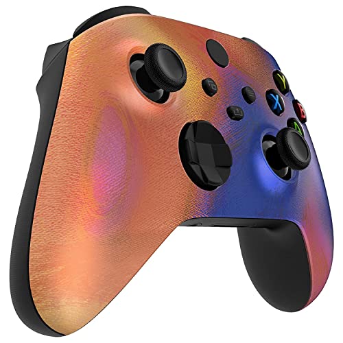 Wireless Controller for Microsoft Xbox Series X/S & Xbox One - Custom Soft Touch Feel - Custom Series X/S Controller (X/S Golden Waves)