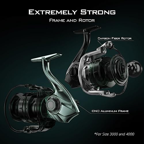 KastKing Kapstan Elite HS Saltwater Spinning Reel - IPX6 100% Waterproof – Up to 55LBs Max Drag Big Game Fishing Reel - 6.2:1 High Speed - CNC Aluminum Body, 6+1+3 Corrosion-Resistance Bearing System
