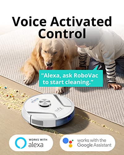 eufy by Anker, RoboVac X8, Robot Vacuum with iPath Laser Navigation, Twin-Turbine Technology generates 2000Pa x2 Suction, AI. Map 2.0 Technology, Wi-Fi, Perfect for Pet Owner(Renewed)