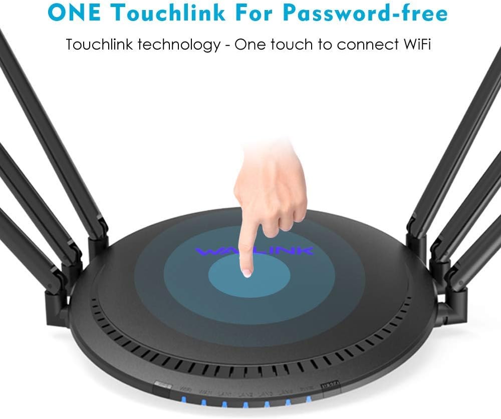 WAVLINK AC2100 WiFi Router, Dual Band Routers for Wireless Internet, Gigabit Wireless Router for Home, Gaming Router with MIMO, USB 3.0 Port, 4 Antennas, Up to 2100 Mbps Pack of 2