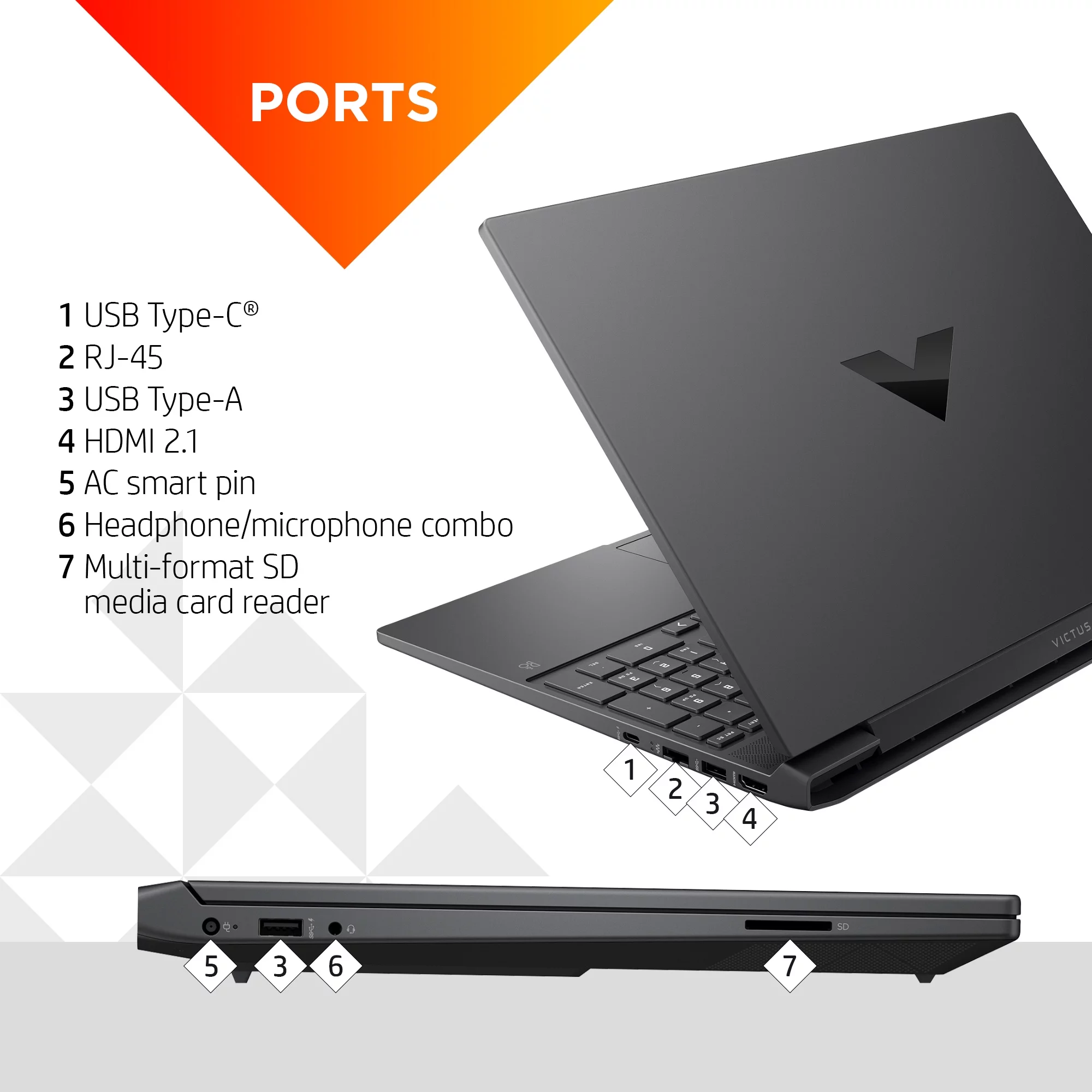 Victus 15.6" 144Hz Gaming Laptop, Intel Core i5-12500H, 16GB RAM, 512GB SSD, 15-fa1072wm