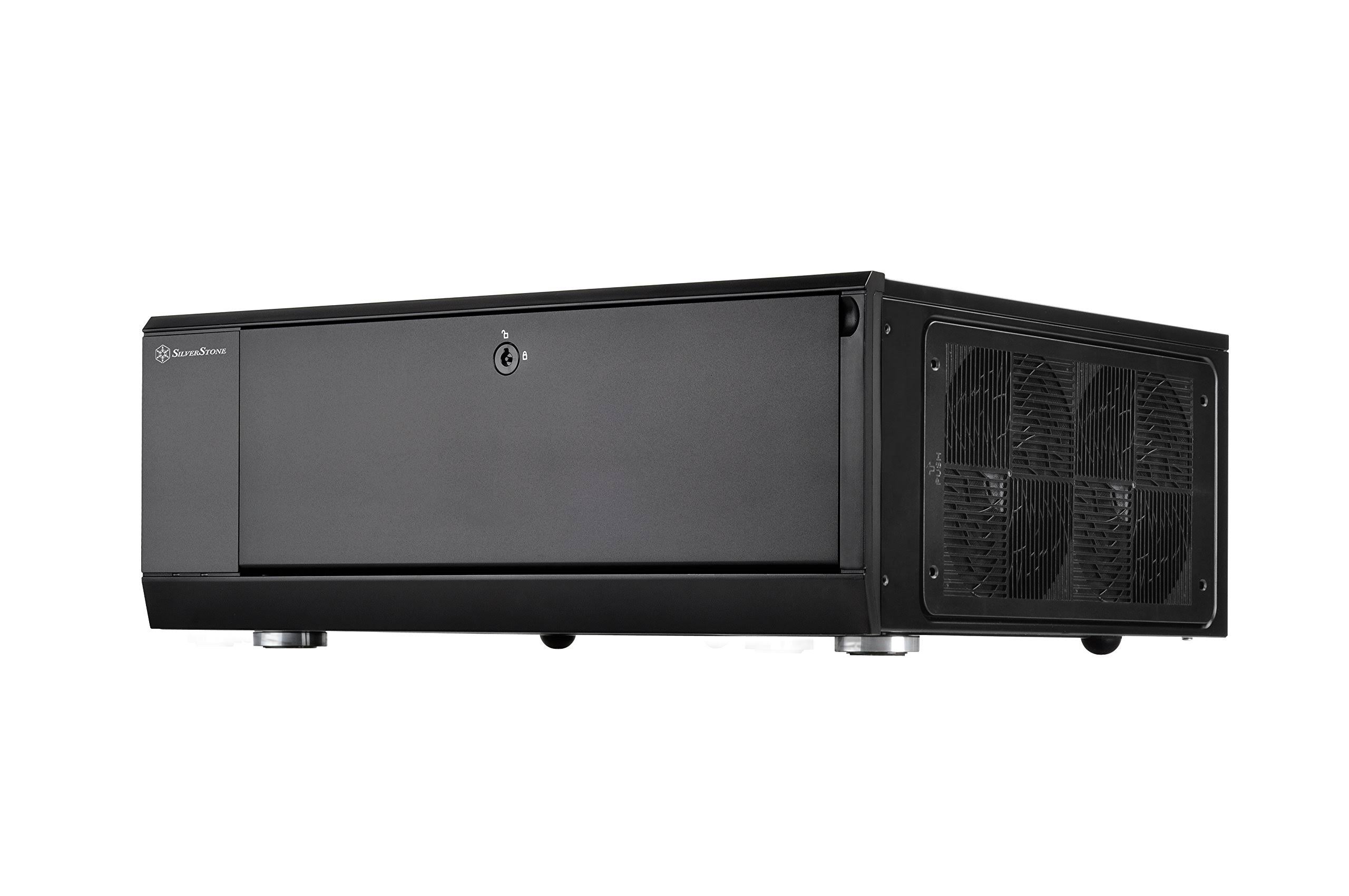 Silverstone Grandia Series GD10B Aluminum HTPC for ATX / Micro-ATX / SSI-CEB Computer Case