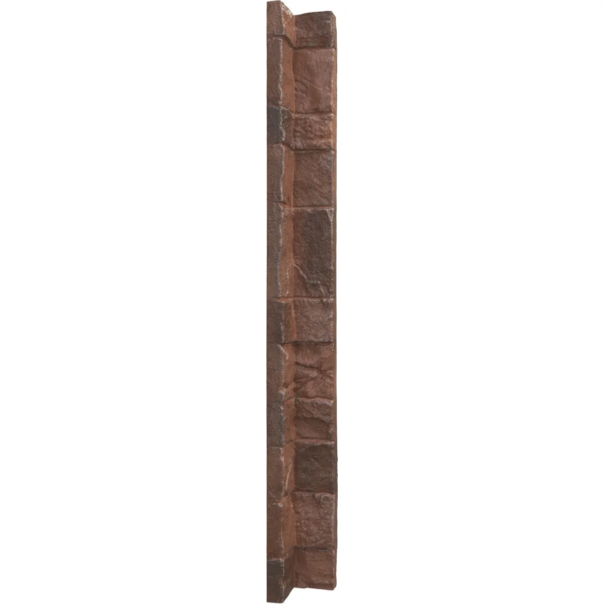 Ekena Millwork 3"W x 3"D x 48"H Universal Inside Corner for StoneWall Faux Stone Siding Panels, York Town
