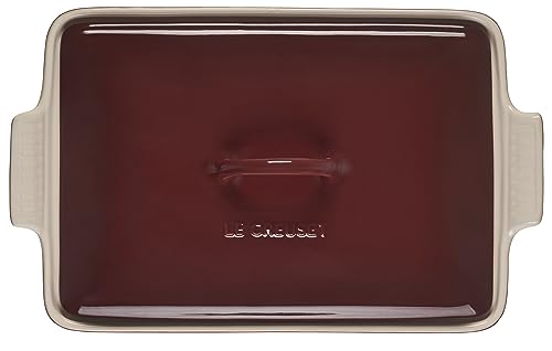 Le Creuset Stoneware Heritage Covered Rectangular Casserole, 4 qt. (12" x 9"), Rhone