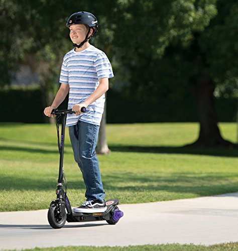 Razor Power Core E100 Electric Scooter - 100w Hub Motor, 8" Air-Filled Tire, Up to 11 mph and 60 min Ride Time, for Kids Ages 8 and Up