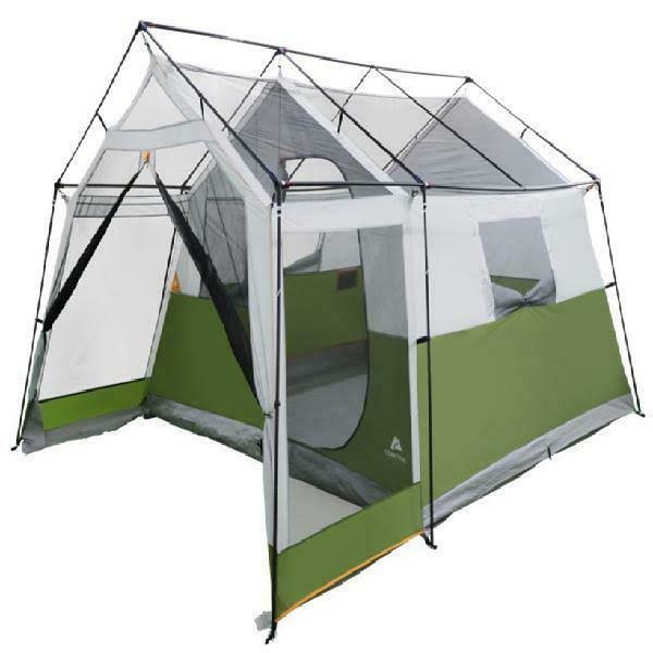 Ozark Trail 8-Person Family Cabin Camping Tent with Screen Porch and Carry Bag