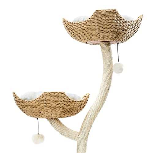 Mau Ivy Modern Cat Tree, White - Pet Supplies online store
