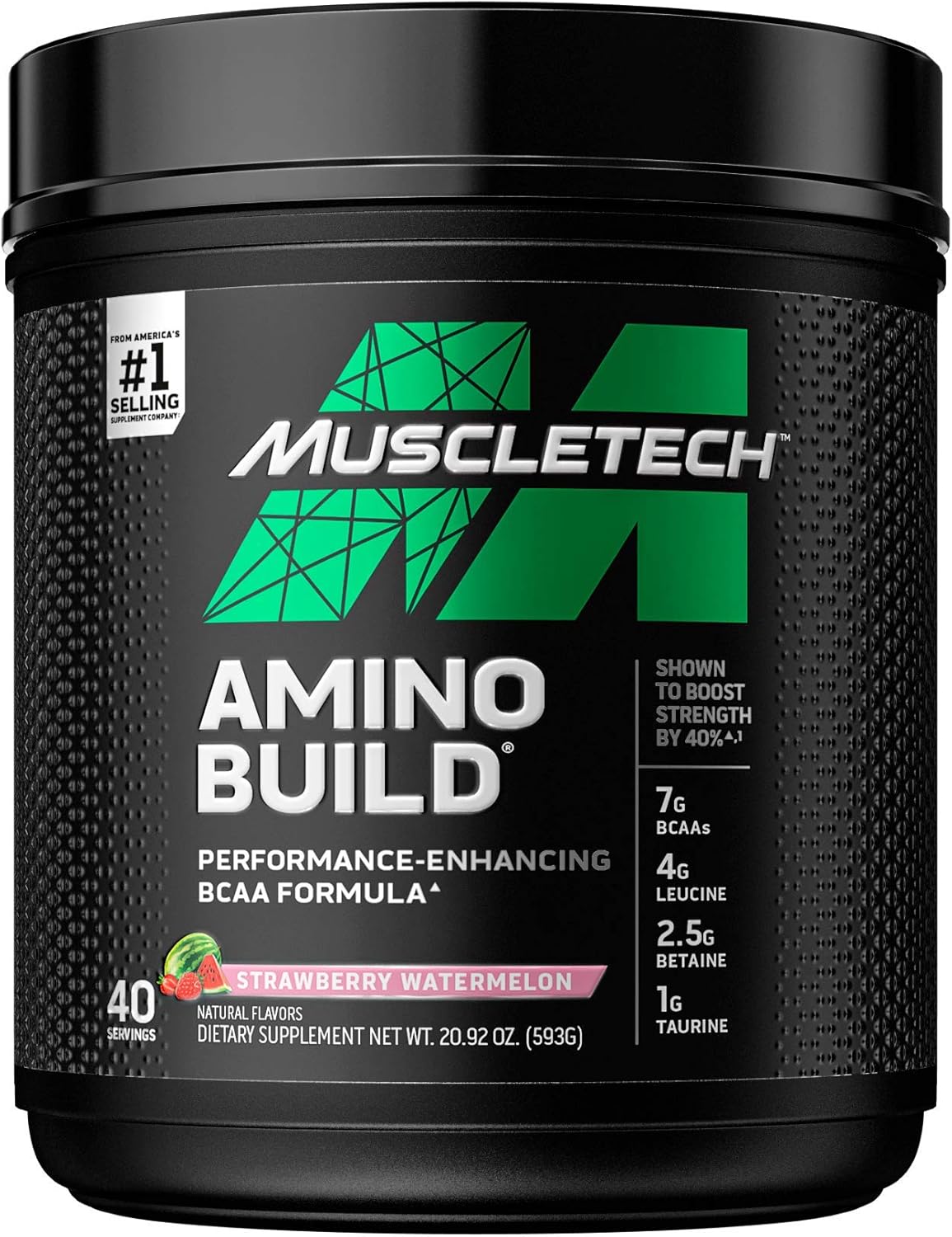 MuscleTech Nitro-Tech Whey Protein Powder Isolate & Peptides | Protein + Creatine for Muscle Gain & BCAA Amino Acids + Electrolyte Powder Amino Build 7g of BCAAs + Electrolytes Support