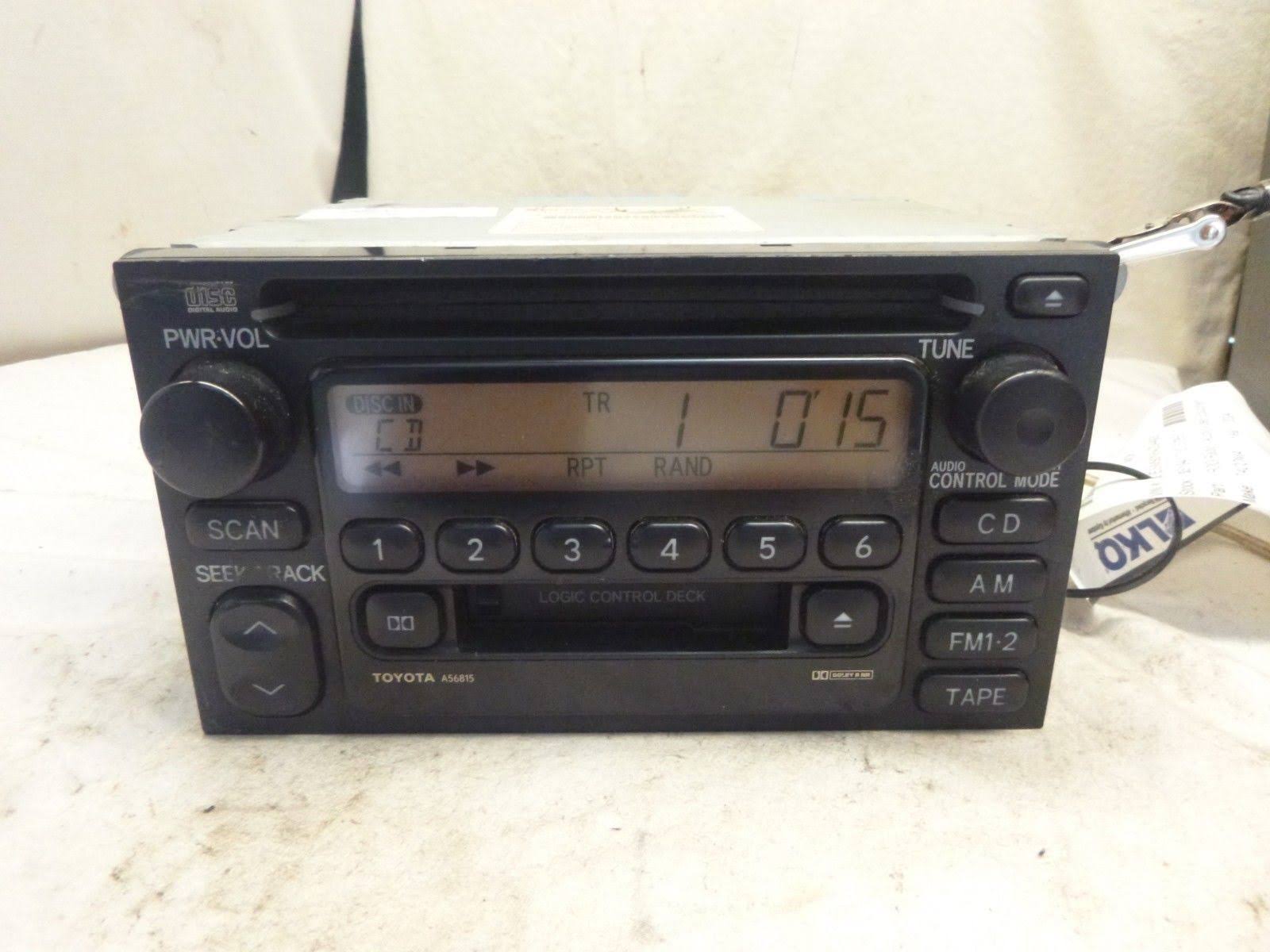 Toyota Factory Radio Single Disc CD Cassette Player 86120-AD040 A56815 Cs117