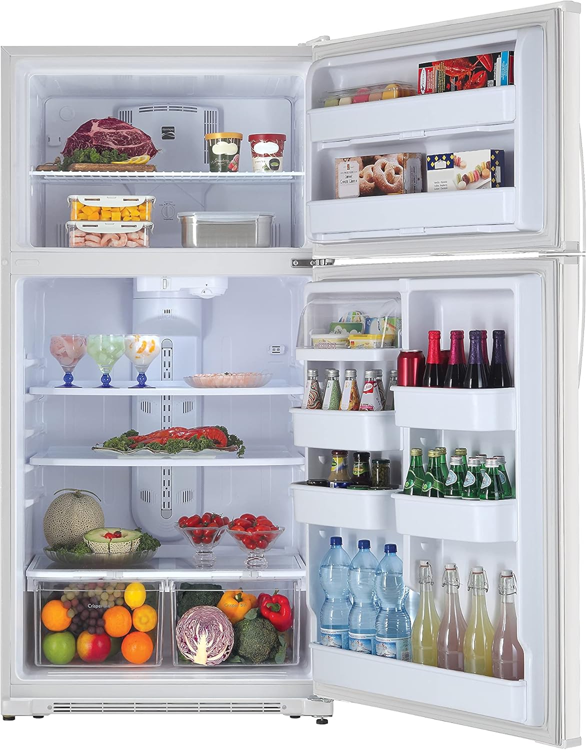 Kenmore 33 Top-Freezer Refrigerator with 21 Cubic Ft. Total Capacity, White
