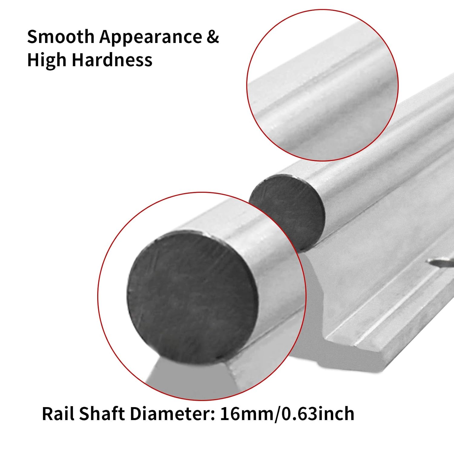 Linear Rails and Bearings Linear Rail 2X SBR16-2000mm Linear Slide Rail and 4X SBR16UU Carriage Bearing Block Linear Bearings and Rails for DIY CNC Routers Lathes Machine
