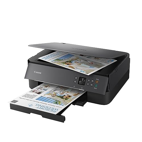 Canon PIXMA TR8620a - All-in-One Printer Home Office|Copier|Scanner|Fax|Auto Document Feeder | Photo, Document | Airprint (R), Android, Black, Works with Alexa