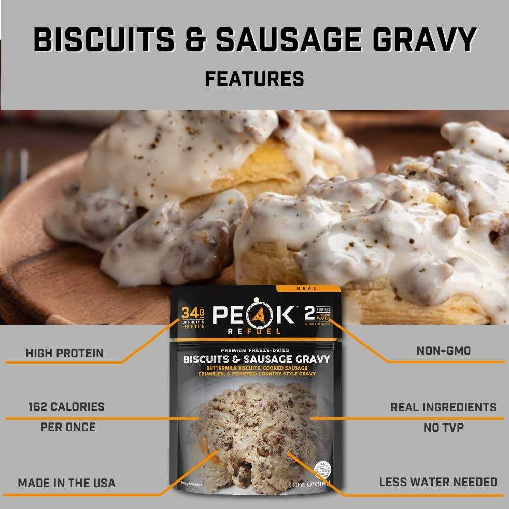 Peak Refuel Biscuits &amp; Sausage Gravy - Pet Supplies online store