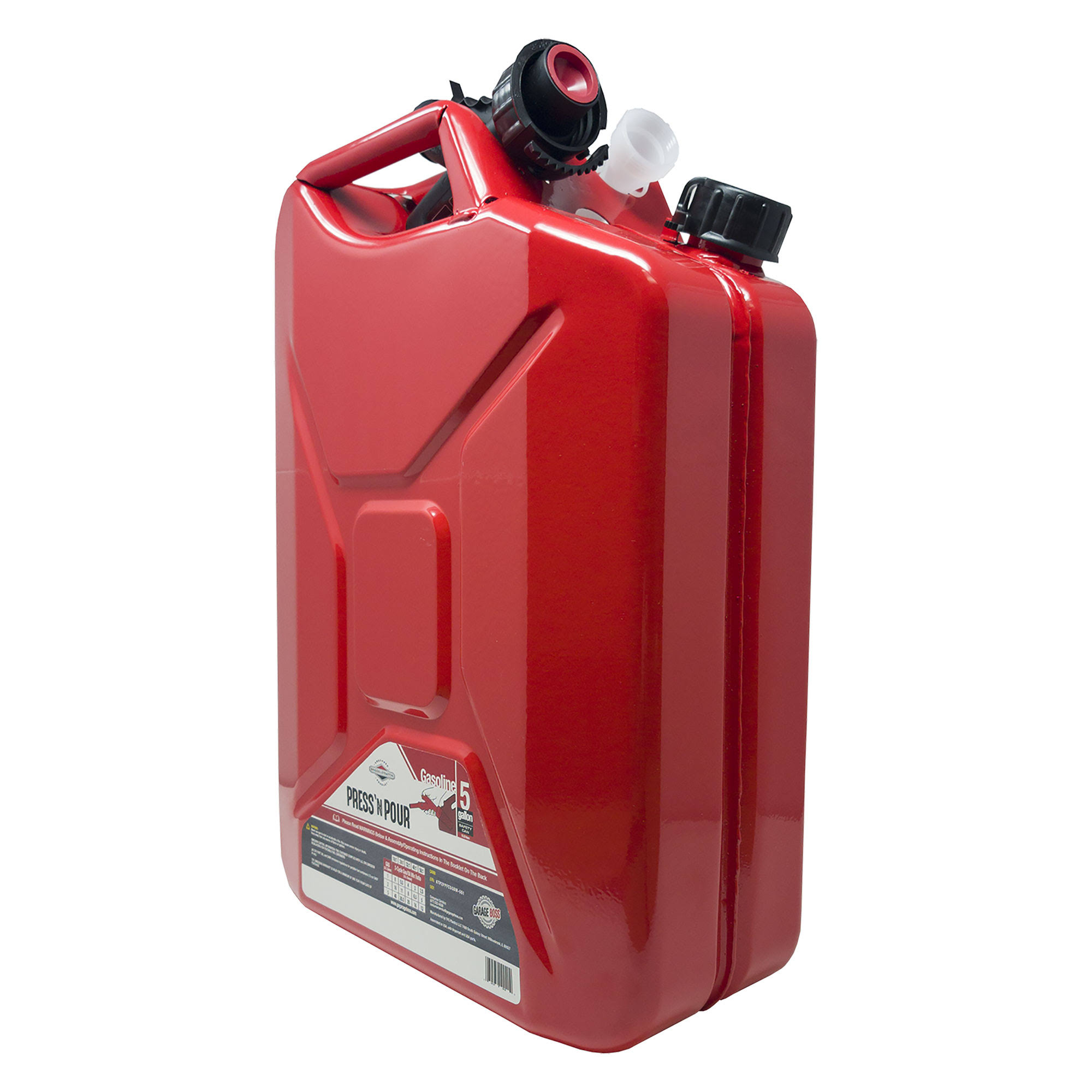 Briggs u0026 Stratton Press 鈥檔 Pour Jerry Can 5-Gallon GB040