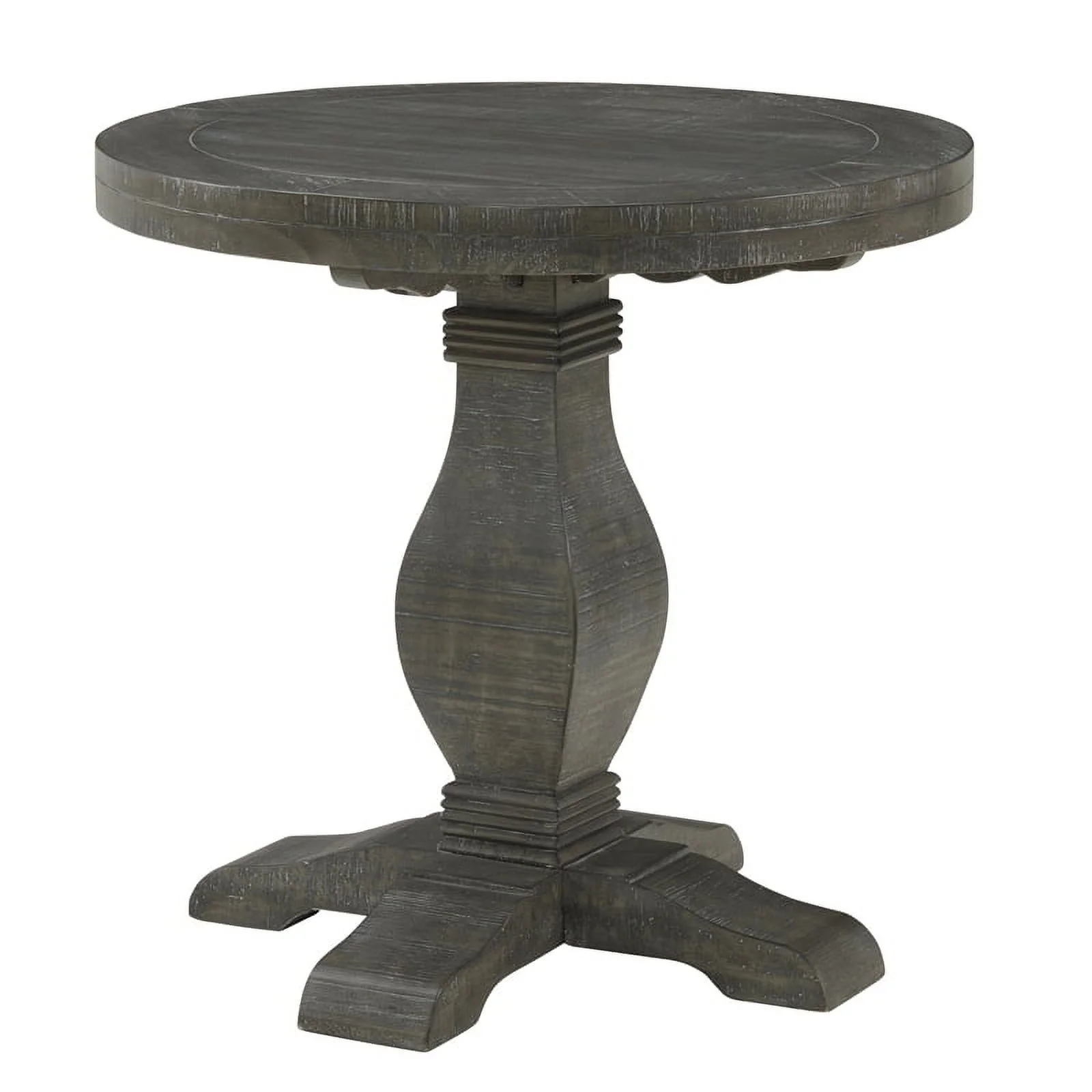 Home Square 2-Piece Set with Napa Solid Wood Coffee Table & End Table in Gray