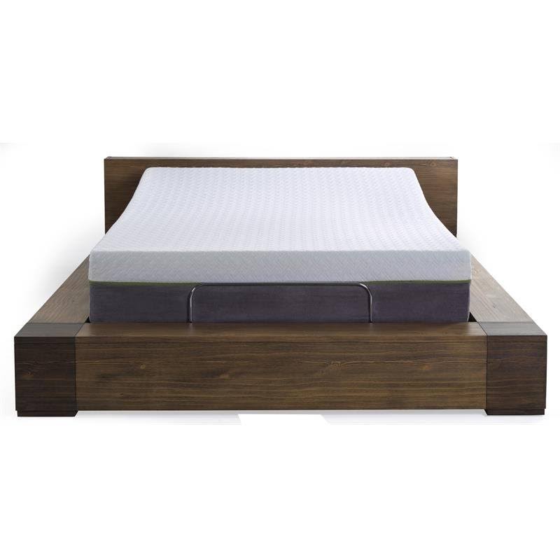 Pemberly Row 12x22 Twin Long Mattress and Model P Bed Base in White