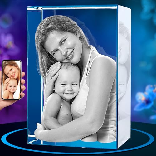 ArtPix 3D Premium Crystal Photo, Personalized Gifts for Mom, Women, Wife, Men, Her, Husband,Grandma, Great Customized Gift With Your Own Photo, Custom Birthday 3D Picture Rectangle, Couples Gifts