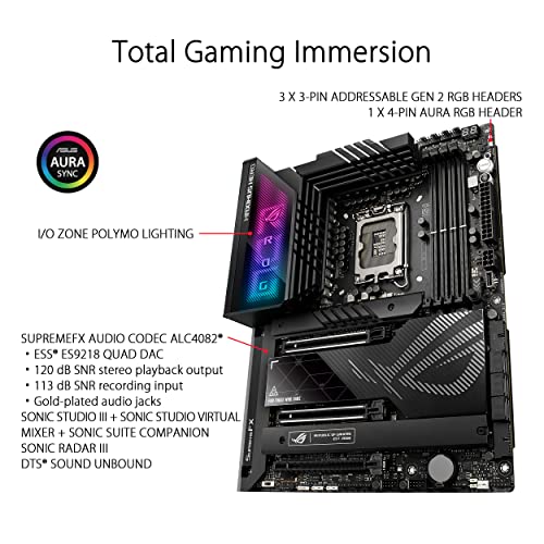 ASUS ROG Maximus Z790 Dark Hero (WiFi 7) LGA 1700(Intel 14th &13th&12th Gen) ATX Gaming Motherboard(PCIe 5.0x16 & ROG Thor 1200W Platinum II (1200 Watt