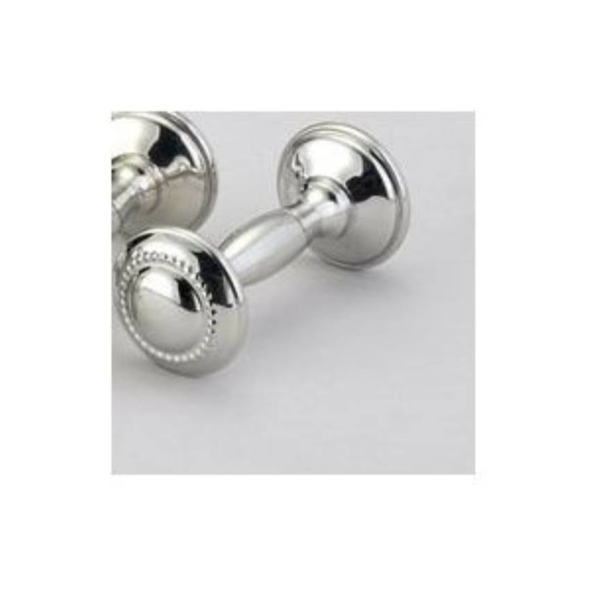Empire Silver Empire Pewter Beaded Dumbbell Rattle