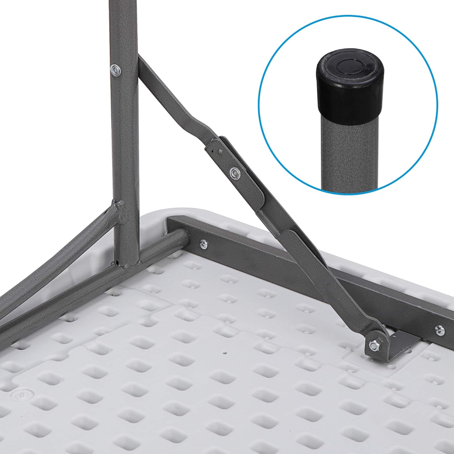 SUPER DEAL Square Folding Card Table, 3ft Indoor Outdoor Portable Camping Picnic Plastic Table