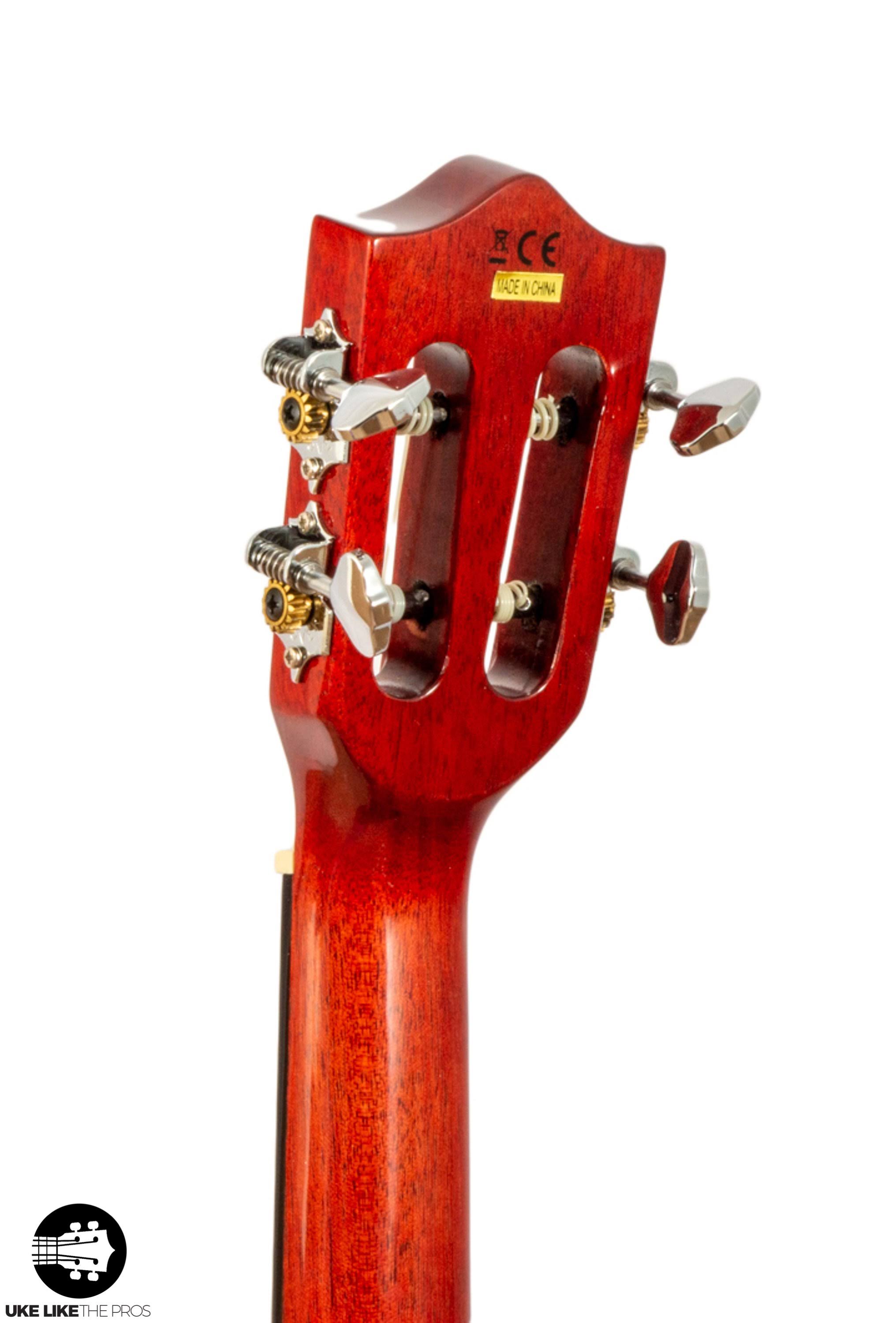 Lanikai Quilted Maple Red Stain Tenor Ukulele, Brown
