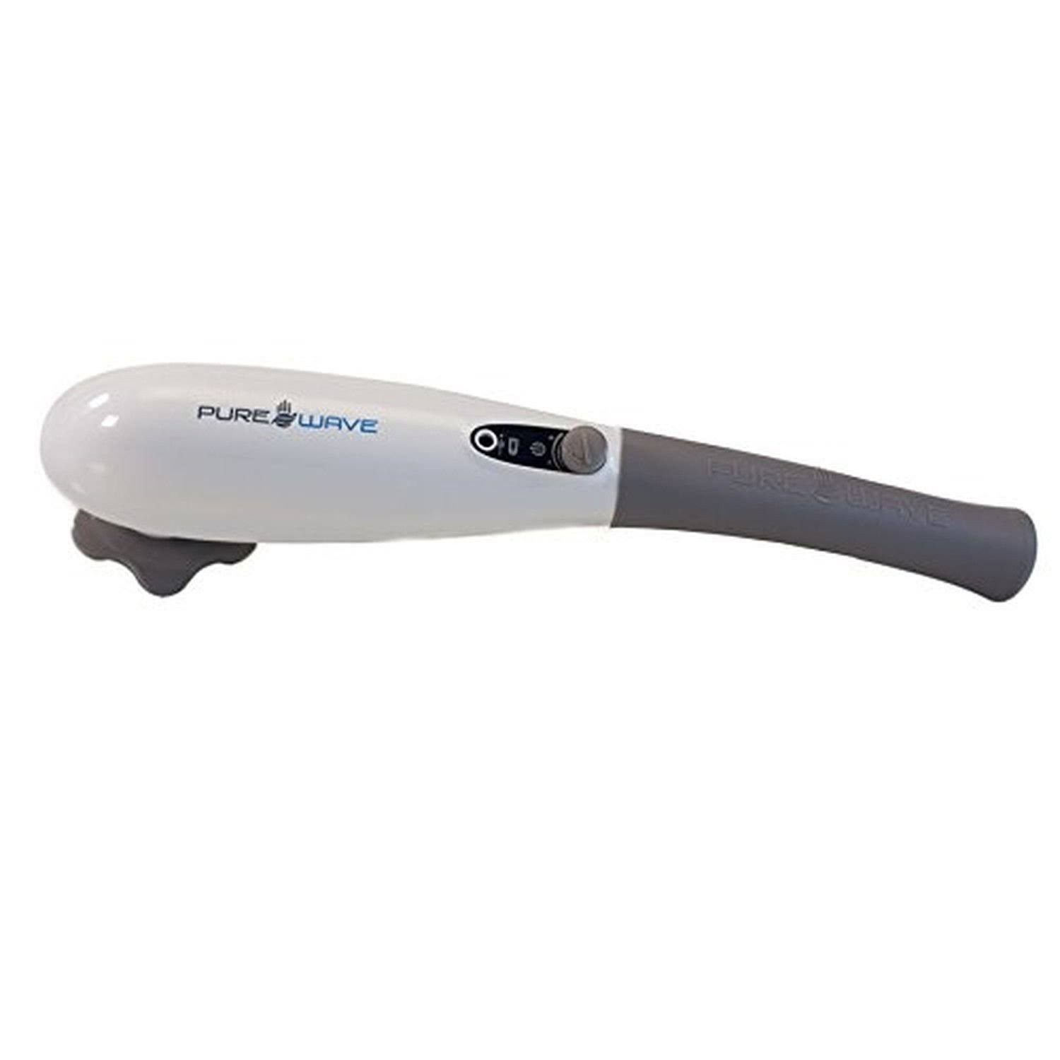 Pure-Wave CM5 Extreme Power Neck, Back u0026 Foot Percussion Massager Handheld (White)