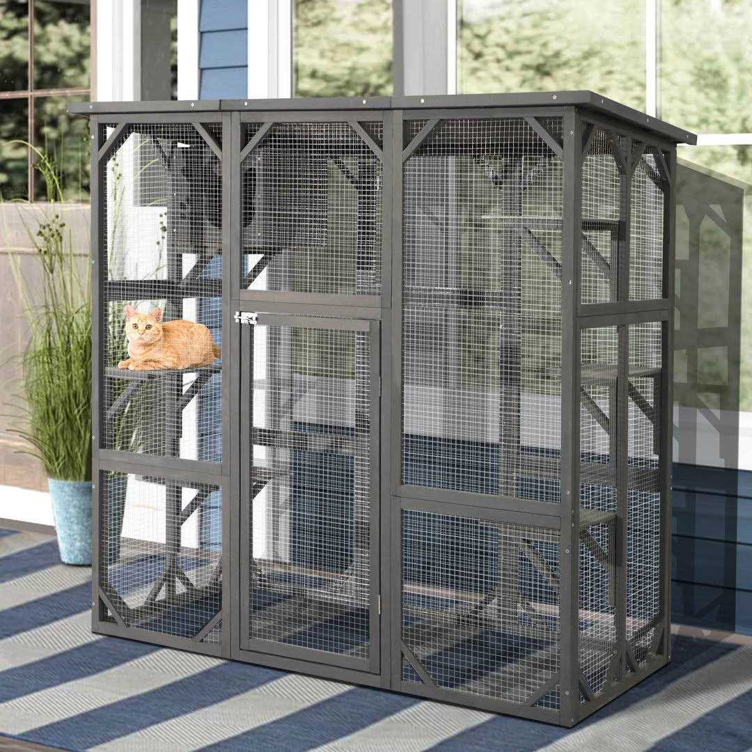 JOVNO Catio Outdoor Cat Playpen 1PS9802MGR-05 - Pet Supplies online store