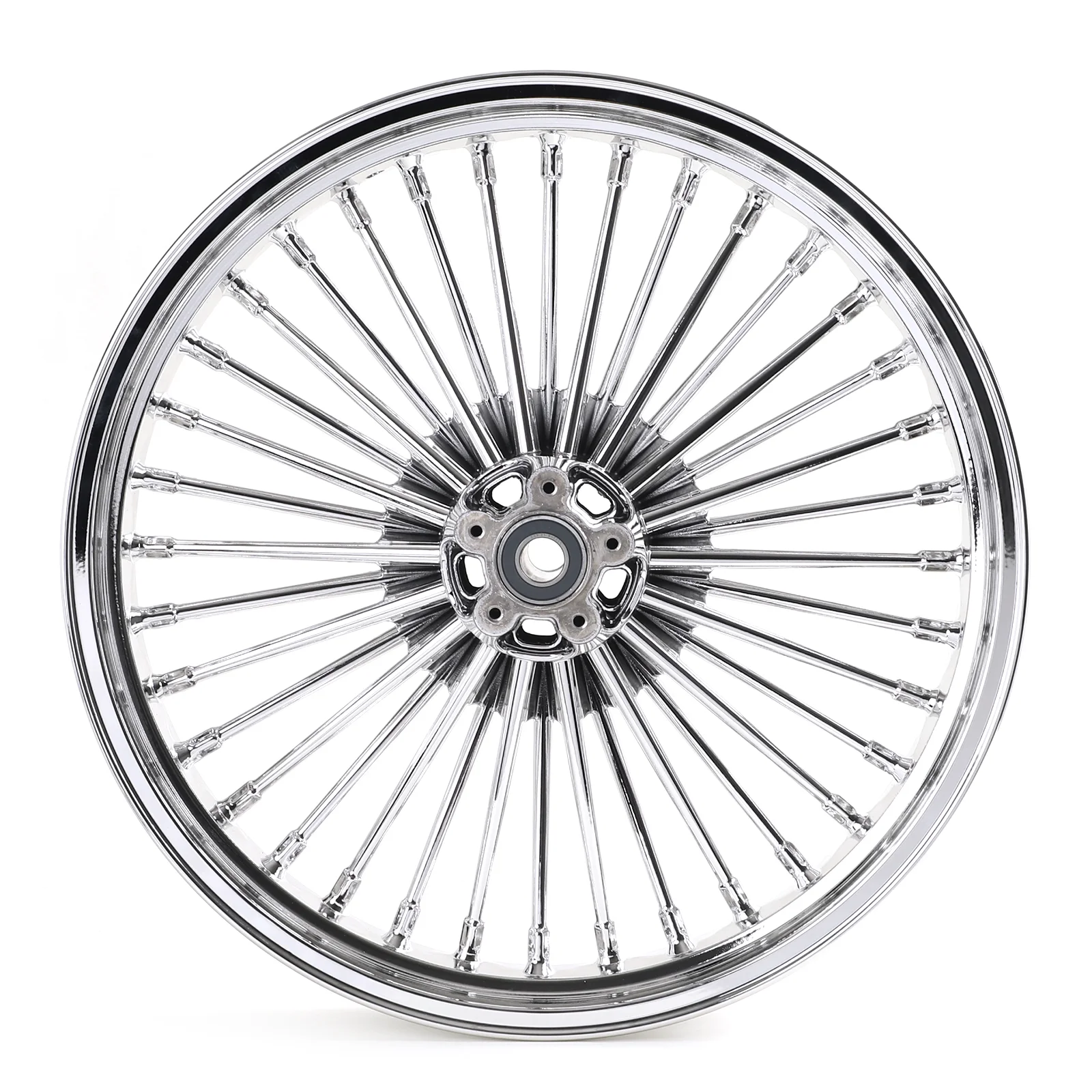 Chrome 21X3.5 Fat Spoke Front Wheel Rim ABS for Harley Touring Road King Glide Ultra Classic 09-20