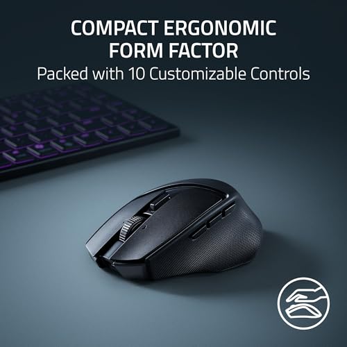 Razer Joro Portable Wireless Gaming Keyboard: Thin, Light, Compact - Chroma RGB - Low Profile Switches - Bluetooth - Long Battery Life - Snap Tap - For PC & Mac Laptops, Steam Deck, Smartphone, Tablet