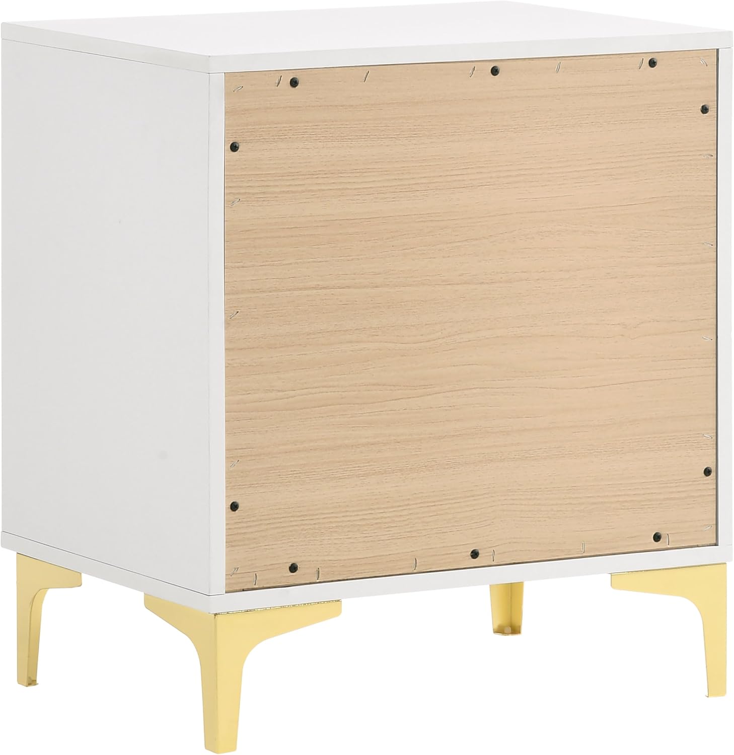 Coaster Home Furnishings Kendall 5-piece Modern Bedroom Set Queen Size Upholstered Tufted Bed Frame Velvet Upholstery Nightstand Dresser Mirror and Chest White 224401Q-S5