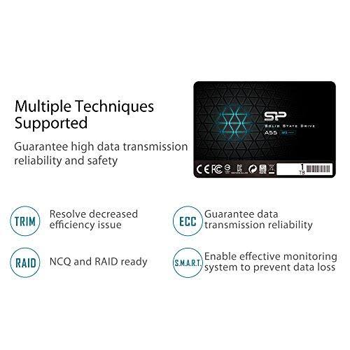 Silicon Power 1TB SSD 3D NAND A55 SLC Cache Performance Boost SATA III 2.5x22 7mm