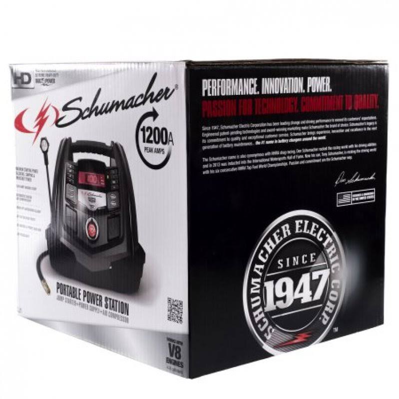 Schumacher 1200 Peak Amp Multifunctional Portable Digital Power Station