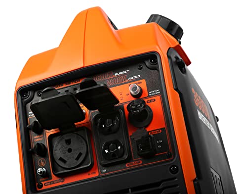 WEN Quiet and Lightweight 3600-Watt Dual Fuel RV-Ready Portable Inverter Generator with Fuel Shut Off and CO Watchdog (DF360iX)