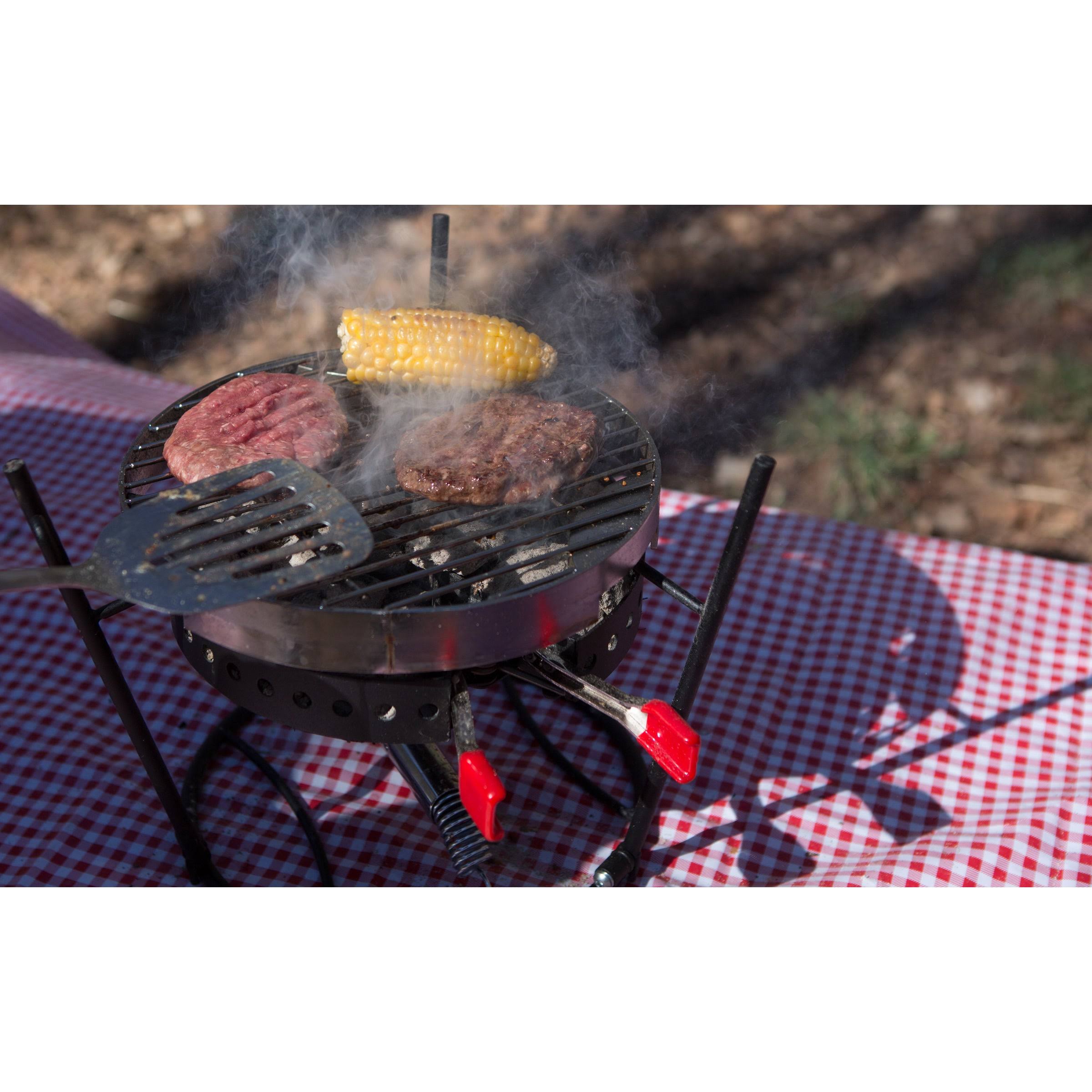 Campmaid 3-Piece Combo Grill Set Black